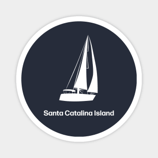 Santa Catalina sailing boat Magnet